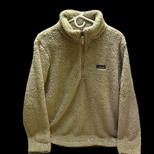 Patagonia Women’s  Zip-Up Fleece Sweater in Cream Size L